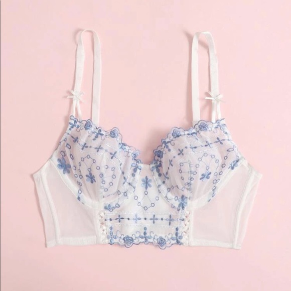 Floral Mesh Lingerie - Picture 7 of 10